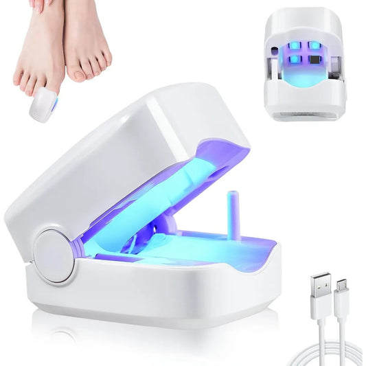 Tratamiento láser de hongos en uñas - dispositivo de luz azul e infrarroja