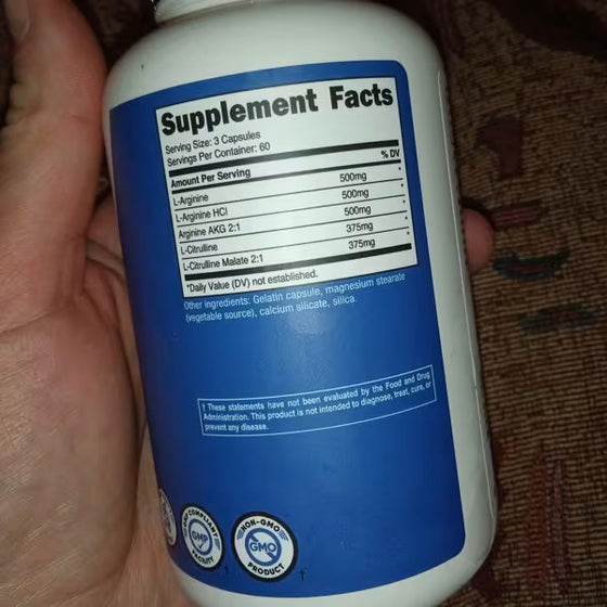 Cliente usando NITRIC OXIDE NUTRICOST